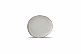 Grey Ceres porcelaine - Assiette plate ovale